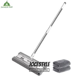 [Jocestyle Mall] Floor Telescopic Mop with Telescopic Handle Floor Cleaning Mop with Mop Pads & Scraper for All Floor Types and Windows