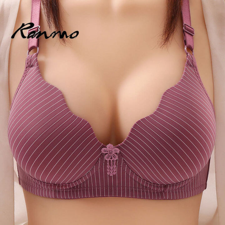 RANMO 36/80-42/95 Push up Seamless Wireless Plus size Bra underwear  lingerie women
