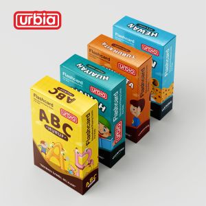 Distributor Resmi URBIA FLASHCARD isi 50 kartu BOLAK BALIK full laminasy TAHAN AIR anti sobek HARGA MURAH