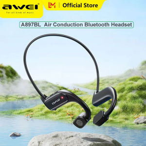 Awei A897BL Air Conduction Headphones Bluetooth 5.3 Wireless Earphones Waterproof Sports Headset with Mic for Workouts Running earbuds
