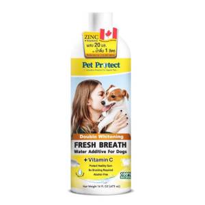 น้ำยาดับกลิ่นปาก สุนัข และ แมว Pet Protect - Fresh Breath Water Additive น้ำยาทำความสะอาดช่องปากสัตว์เลี้ยง