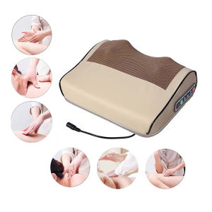 Gối Masage 20 Bi Cổ Vai Gáy Thế Hệ Mới Máy Massage Hồng Ngoại 20 Bi Cao Cấp hỗ trợ mát xa toàn thân tiện