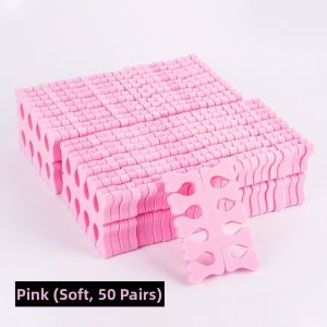 XIAHU 100pcs Mềm mại Dụng cụ tách ngón chân Thực hành vẽ móng nghệ thuật Thiết kế linh hoạt Dụng Cụ Trang Trí Móng Tay Thoải mái Hình trái tim Miếng đệm ngón chân Chăm sóc móng tay và móng chân