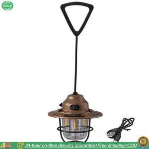 [New] LED Tent Atmosphere Lamp USB Charging Portable Camping Lantern 1200mAh Camping Hanging Lamp for Camping Hiking Fishing