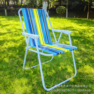 Camping Foldable Chair Heavy Duty Arm Chair Outdoor and Indoor Use Folding Chair Heavy Duty Beach Fishing Chair with Lightweight Armrest