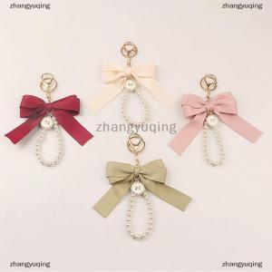 [COD] zhangyuqing New Large Bow Key Ring KeyChain Car Pendant Creative Colorful Ribbon Fabric Knot Key Chain Accessories