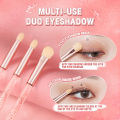 PINKFLASH แปรงแต่งหน้า 5 ชิ้น, แปรงเขียนคิ้วแบบเกลียว, แปรงอายแชโดว์, แปรงแต่งหน้า Duo Precision อเนกประสงค์, แปรงรอยเปื้อน เครื่องมือแต่งหน้าสำหรับดวงตาระดับมืออาชีพ, แปรงแป้งฝุ่น ชุดแปรงแต่งหน้า, แปรง Blusher. 
