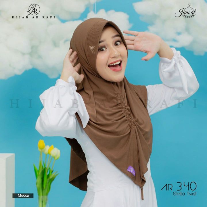 Cod Hijab Ar Rafi Promo Hijab Arrafi Terbaru 2021 Kode Ar 340 Hijab Instan Kekinian Dewasa 2367