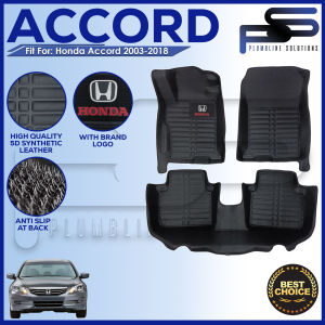 5D Deep Dish for Honda Accord 2003 2004 2005 2006 2007 2008 2009 2010 2011 2012 2013 2014 2015 2016 2017 2018 Deep Dish Car Matting High Quality OEM Design Mats Accessories Accessory