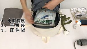 Trendy Multi-pocket Backpack Large Capacity Durable Nylon School Travel backpack For Men Women