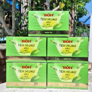ชาเขียวBOH  Pure Green Tea 50ซอง X1.5 กรัม (Tea Bags ) มีเรทส่ง