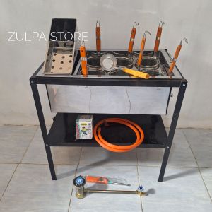 dandang mie ayam 6 lubang fullset/ panci mie ayam 6 lubang fullset