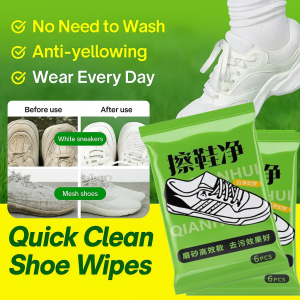 💝Hot Sale💝 White Shoes Water-free Shoe Cleaning Wipes  Disposable Instant Dirt Removal Wipes for Sneakers &amp Leather Shoes
