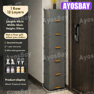【Big Size】Shoe Box Storage Multifunctional Dustproof Hard Plastic Foldable Stackable Transparent Shoe Rack Organizer
