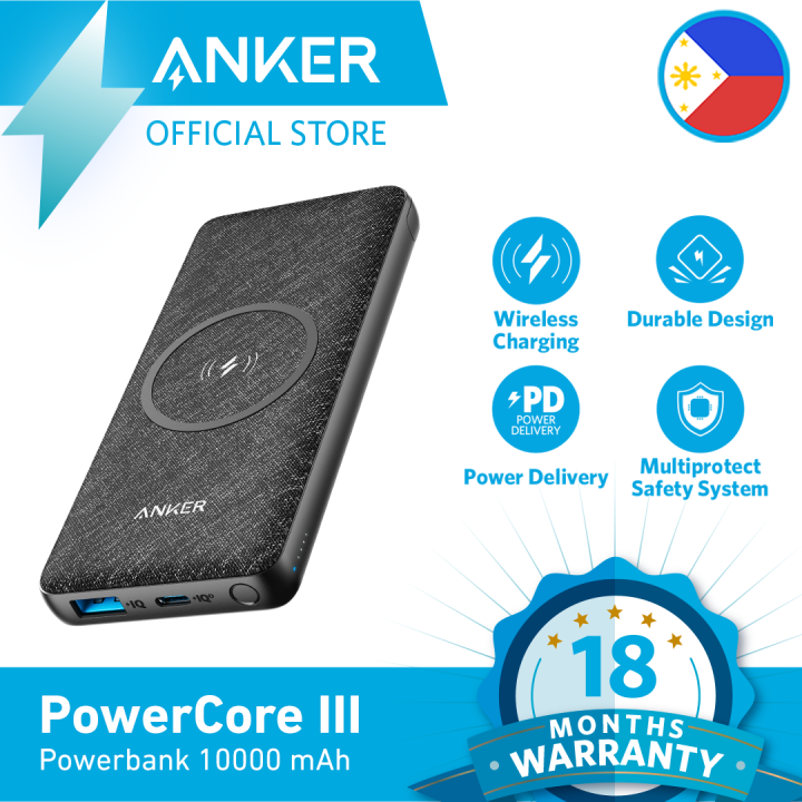 Anker PowerCore III 10K Powerbank, Wireless Portable Charger, 10 Watts