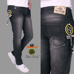 Celana Jeans Cutbray Pria brand Fiftyone Denim Bahan Stretch Melar