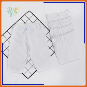 Quần dài trắng cotton Bibo Kim Thu cho bé sơ sinh 4 - 23kg