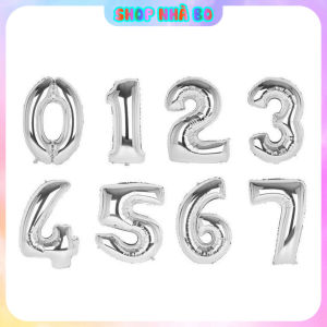 Tổng Hợp Bong Bóng Số Tuổi Size 40 cm- Màu Vàng Bạc Hồng Xanh Nhà Bo Trang Trí Sinh Nhật Party