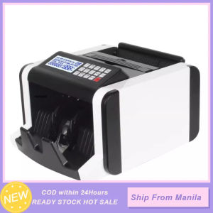 Money Counter Machine With Detector Fake Money Detector Electronic Multi Currency Banknote Counter Cash Counting Money bill counter with UV/MG Counterfeit Detection LED Display for New Bills Banks Shops