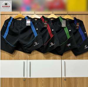 [Umi] Quần short ngắn namquần đùi thun nam thể thao chất UMI mềm mịn phối 3 kẻ sọc thấm hút mồ hôi