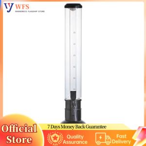3L Beer Tower with Spigot and LED Ice Tube for Cold Beer Service at Parties Events and Home Gatherings Durable and Stylish
