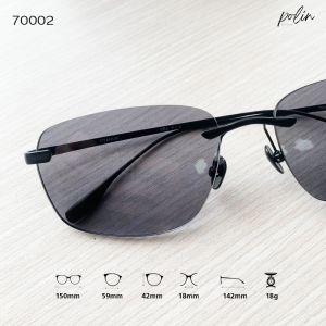 Polin oRa แว่น รุ่น 70002 เนื้อวัสดุไทเทเนี่นม ใส่เป็นแว่นกันแดด หรือนำไปตัดเลนส์สายตาได้