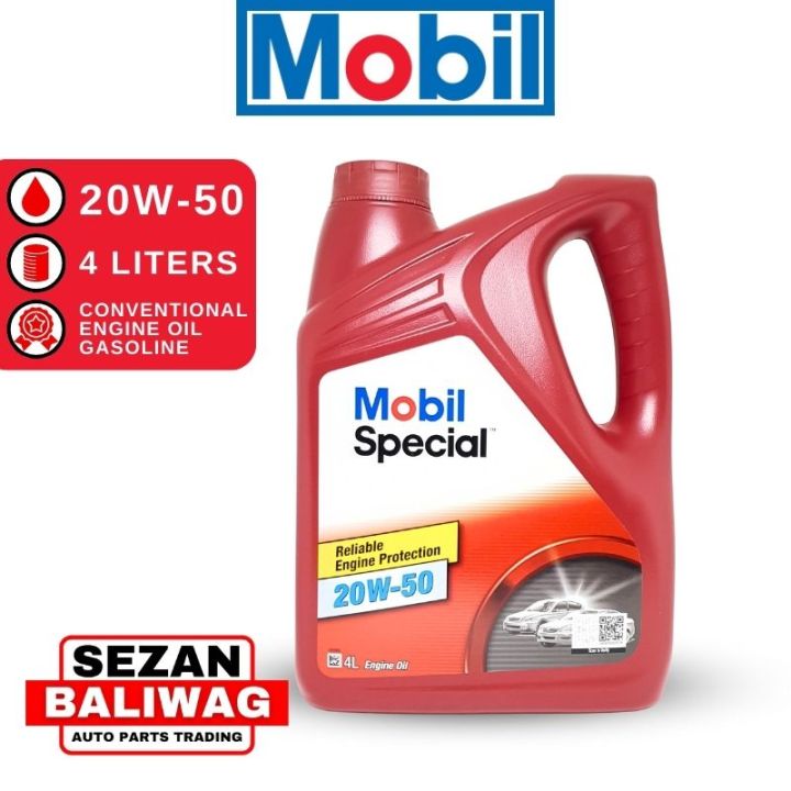 MOBIL SPECIAL 20W-50 GASOLINE ENGINE OIL 4 LITERS