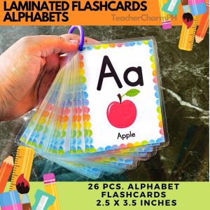 ALPHABET Laminated Educational Flashcards