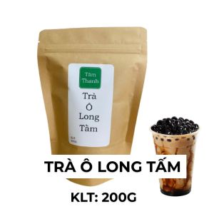 Trà Oolong (Ô Long Olong) Tấm Bảo Lộc Gói 200G – Trà Ô long Chuyên Dùng Pha Trà Sữa Chuẩn Vị