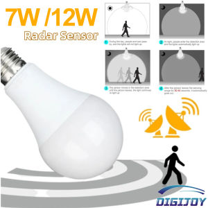 Motion Sensor Light Bulb / Smart Bulb Radar LED Night Lights E27 Base / Outdoor Motion Sensor Bulb Auto On/Off