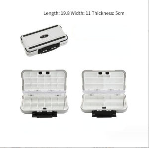 Goture Fishing Tackle Box Waterproof Double Side Lure Bait Hooks Storage Boxes Boxes Carp Fly Fishing Accessories Size S M L