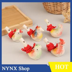 [NYNX] 1pc Coloured Drawing Water Bird Whistle Water Bird Whistle Musical Instrument Cute Outdoor Team Whistle