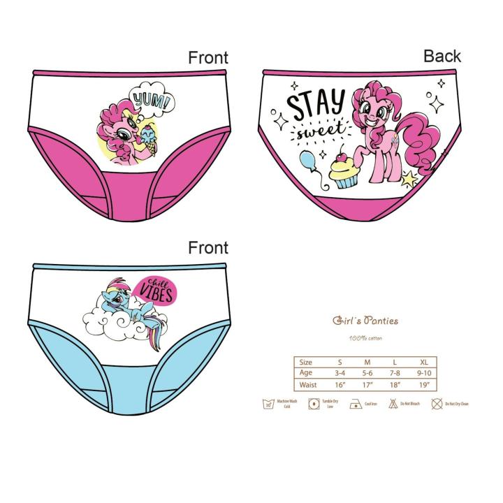 My Little Pony Children Kids Panties Underwear For Age 3yrs To