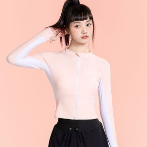 Sailbee nữ dài tay áo tắm áo quần lặn tia UV mặt trời bảo thủ mỏng lướt phù hợp với nhanh khô nóng mùa xuân lặn áo tắm N215