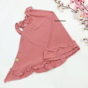 Jilbab Alecia uk Bayi - 5 Tahun / Kerudung Instan Baby Polos Bergo Bahan Jersey Premium Muslim Lebaran kiosbalitafawa
