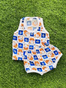 ชุดเด็ก ชุดเสื้อกล้ามกางเกงลิง ( เสื้อกล้าม + กางเกงขาเต่า ) เข้าชุดกันสุดคุ้ม