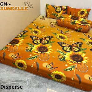 SPREI MOTIF ABSTRAK SUNBELLE BERKWALITAS NYAMAN SET SARBAN SARGUL UK.120/160/180