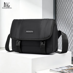 LouisWill Fashion Mens Shoulder Bag Handbag Waterproof Outdoor Casual Messenger Bag Large Capacity Travel Business Bag Leisure Sport Street Cross Body Bag