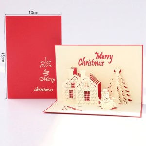 3D Christmas card Pop Up Xmas Card 3D Xmas Card / Xmas Gift Card