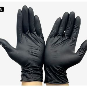 QIHUISHI Màu Hồng vinyl/Nitrile pha trộn găng tay bột miễn phí cao su miễn phí đa mục đích sử dụng một lần bảo vệ tay