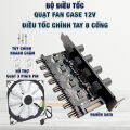 Bộ điều chỉnh tốc độ quạt Fan Case - Bộ điều tốc quạt PC máy tính PWM 8 cổng 4 pin 3 pin PCI. 