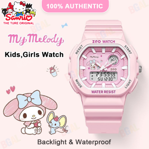 (With Box/42*48mm)100% Authentic Sanrio Melody Watch for Kids Girls Boys with Backlight Digital Watch Waterproof Shockproof Kids Watch Birthday Gift Hellokitty Christmas Gifts Cinnamoroll Pochacco Pompompurin 810