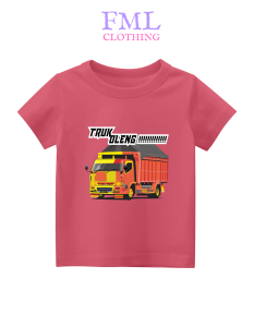 Kaos Anak-Anak Gambar Truk Oleng Viral (usia 2-10 Tahun) Katun PE