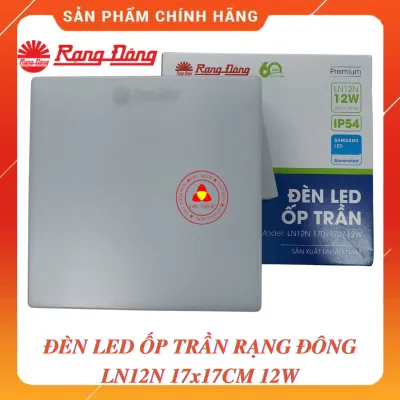 Đèn led ốp trần Rạng Đông vuông tròn 12W 18W 24W ánh sáng trắng - Rạng Đông BẢO HÀNH 24 tháng