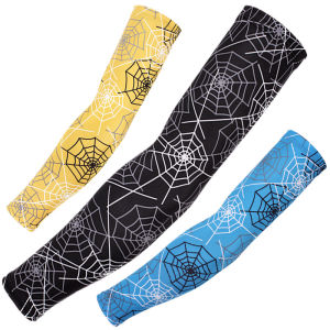【NEW A 】Arm Protectors Cobweb Game Arm Warmers for Men Women Cycling Cuffs Sports Gaming Tattoo Sleeve Elbow Pad Arm Cover