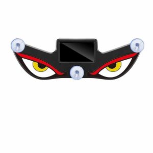 LEKGAVD Suction Cup Mount Solar Demon Eye Light Suction Cup Installation Blinking Moving Eyes Vehicle Signal Lights Cool Design Flashing Car Ambient Light Car Roof Decoration