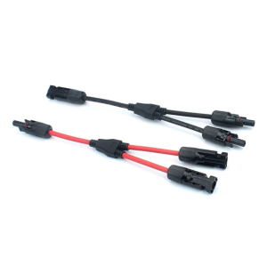 A Pair of 30A Waterproof Solar Panel Solar Connector IP67 Solar Panel Adaptor Cable With Female And Male Connectors