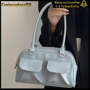 กระเป๋าใบมือแฟชั่นวินเทจผู้หญิงกระเป๋าสะพายไหล่หนังสบายกระเป๋าถือกระเป๋าถืออเนกประสงค์ความจุขนาดใหญ่กระเป๋าเดินทาง