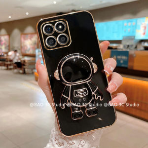 Cartoon Phone Case Honor X9c X7c X6b Honor 200 Smart 5G 4G New Hot Cute Trendy Creative Casing Ultra-thin Anti-fall Soft Cover with Fashion 3D Astronaut Stand 2024