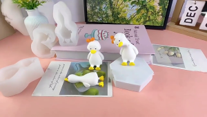 Silicone Duck Shaped Mold for Creating 3D Epoxy Resin Handmade Wedding Decoration Mould Handmade Tool